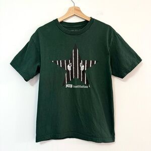 FTP Skateboarding Institution Jail Bars Star Graphic Tee